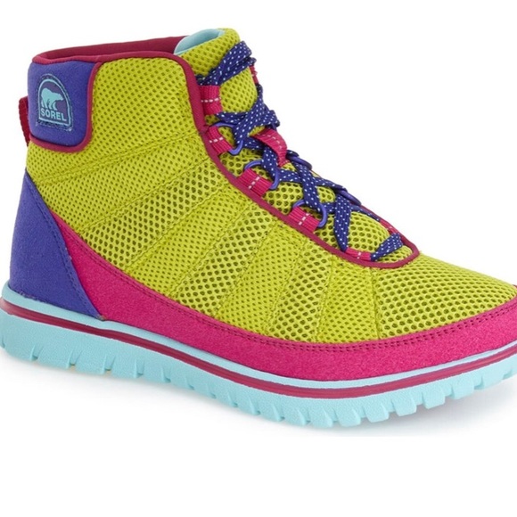 sorel yellow sneakers